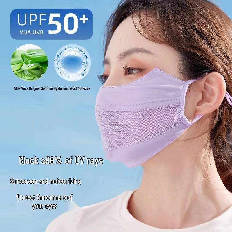 Women's Breathable Summer Mesh Sun Protection Face Mask