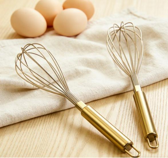 Manuelles Ei- und Sahneaufschlaggerät aus Edelstahl zum Backen