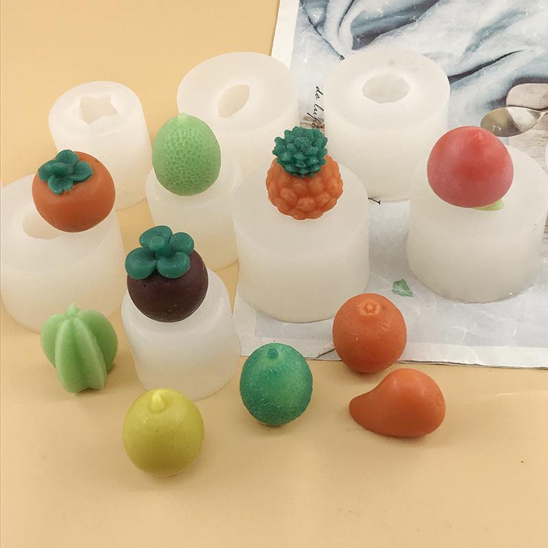 Mini silikonová forma na svírání nosu kaki pro DIY výrobu čokolády a pryskyřice