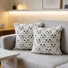 Decorative Square Throw Pillow with Soccer Ball Pattern Soft Textured Surface for Living Room Bedroom Sofa Chair Bed