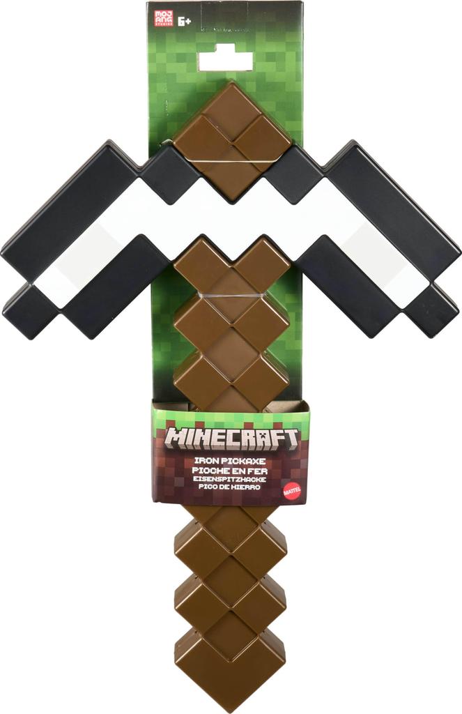 Mattel Minecraft Iron Pickaxe Battle Toy, Kids Size Accessory