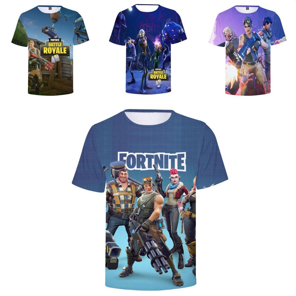 Best Tshirts 3d Video Game Battle Short Breathable Sleeved