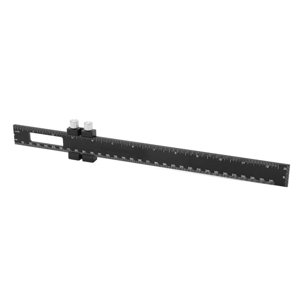 Metric Inch Scale Woodworking Marking Ruler Adjustable Slide Ruler For Engineer Carpenter