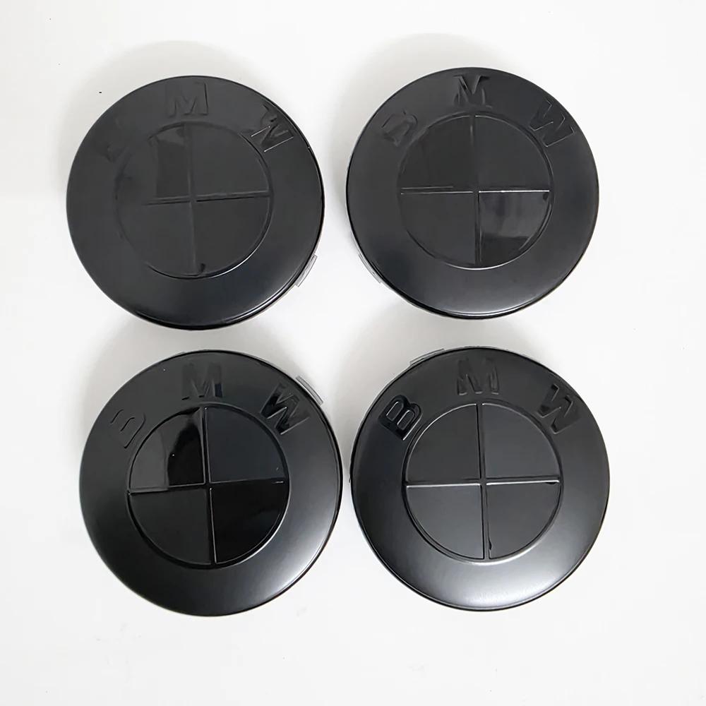 For BMW M 4pcs For BMW 50th E90 E60 F10 F20 G20 G30 E53 E85 E70 56mm 68mm Blue White Car Hub Cap Wheel Center Cap Emblem Badge Accessories OQ0