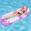 Inflatable Water Lounger with Mesh for Swimming