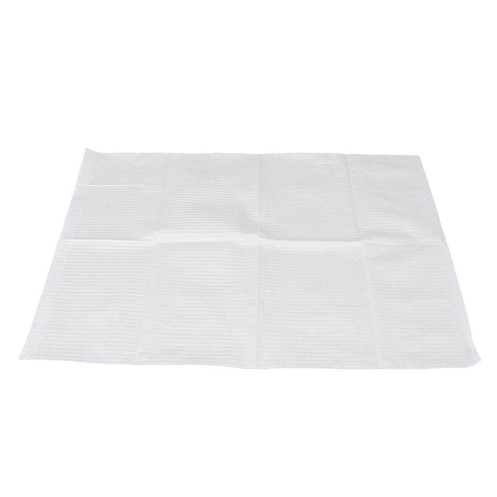 125 Pcs/Package Disposable Tattoo Cleaning Wipes Waterproof Medical Nail Polish Tablecloth Dental Piercing Bibs Waterproof SheetsWhite
