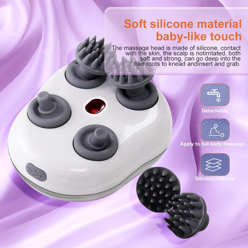 Electric Cat MassagingTool Body Head MassagingTool Health Care Relax Shoulder Neck Deep Tissue Scalp Massage Kneading Vibrating Device