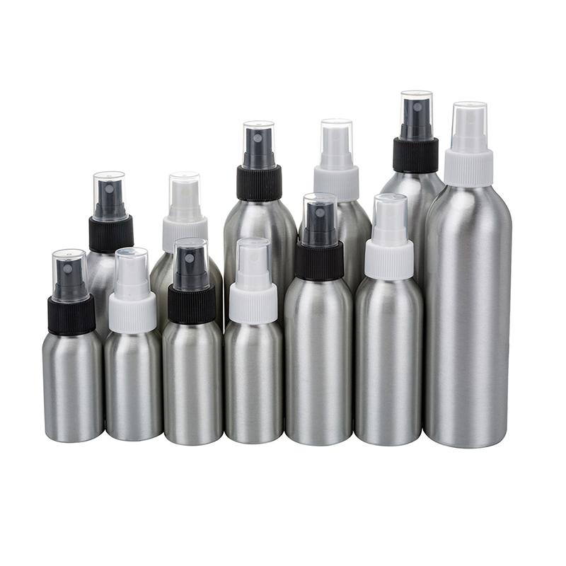 Aluminum Spray Bottle Refillable Perfume Sprayer 40/50/100/120/150/250ml Portable Container Cosmetic Atomizer Bottles