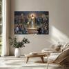 One Nation Under God Jesus Poster Wall Painting Canvas Painting Wall Art Poster for Bedroom Living Room Decor Gift