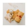 Unique Baby Gift Set Newborn Shower Keepsake Muslin Baby Bibs Socks Swaddle Blanket Cotton Bamboo Blend Anti-Static Wearable