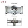 Fixed buckle Frame Fasteners Aluminum Alloy Steel Circular Pipe Connector  Steel Tube Shelf