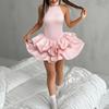 Fashionable Sexy Solid Color Slim Bud Dress
