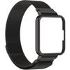 Milanese Bracelet Strap with Case for Xiaomi Redmi Watch 2 Lite, Black