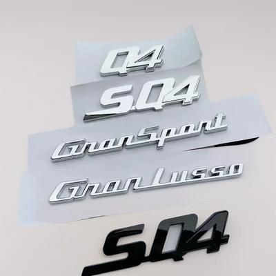 ABS Pegatina Emblema Insignia Letras Logo Maletero Trasero Coche Para Gransport Granlusso Quattroporte GTS SQ4 Q4 Granturismo Sport