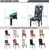 Xmas Chair Cover Washable Cartoon Xmas Chair Protector for Kitchen Home Holiday Decoration