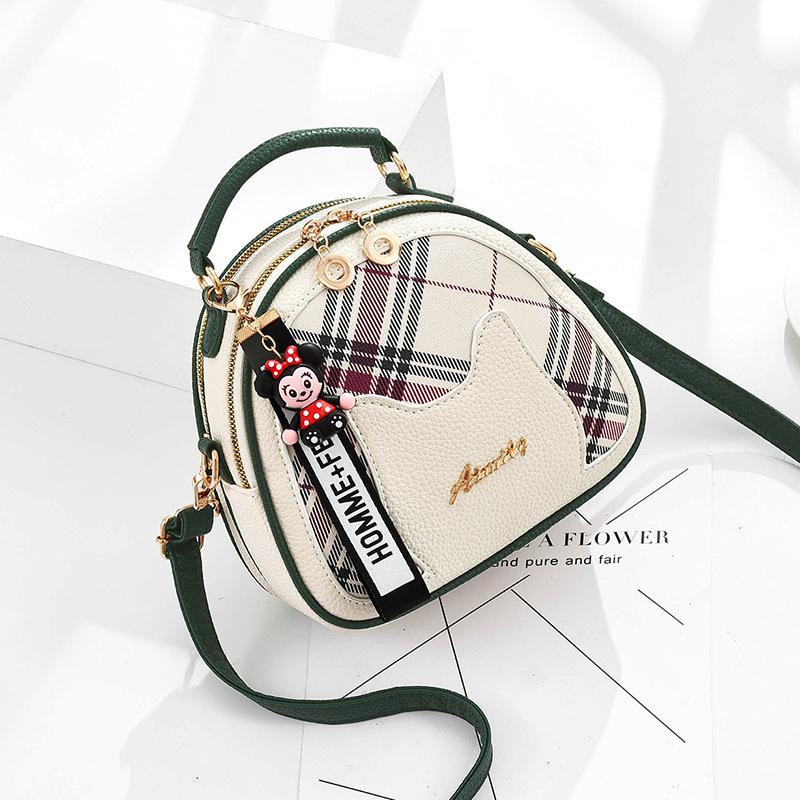 

Сумка женская 2025 лето новая корейская модная персонализированная маленькая круглая сумка сумка на плечо контрастного цвета сумка через плечо