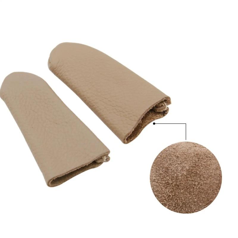 Finger Protectors Protective Sleeve Heat Insulation PU Leather Finger Cots Thimble Guards Tools for Hand Quilting Handmaking