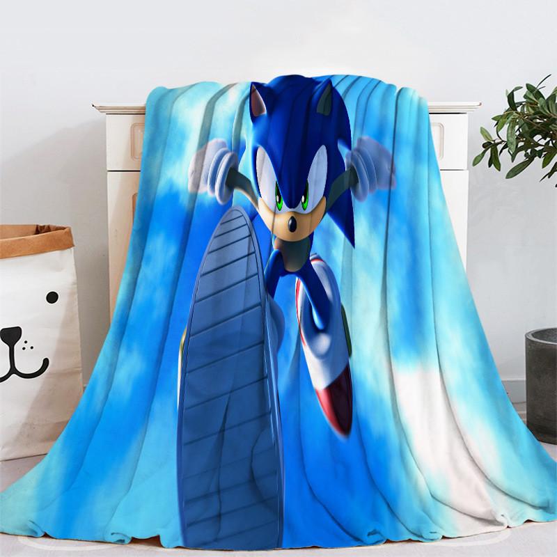 Entzückende Sonic Igel Plüsch Fleece Decke Für Kinder Perfekt Für Winterlichen Komfort