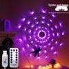 LED Spider Web String Lights - Halloween Room Decor