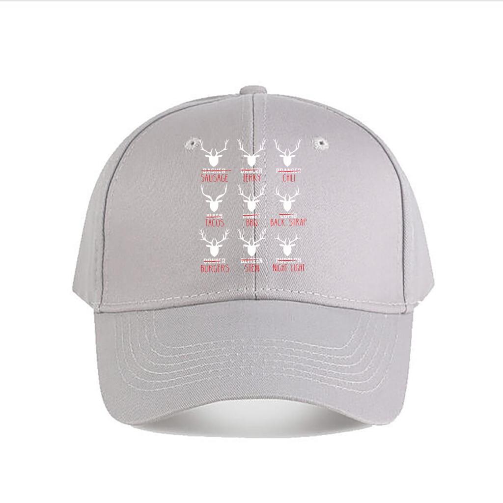 Funny Reindeer Food Christmas Baseball Cap Fashion Unisex Sunhat Womens Outdoor Sports