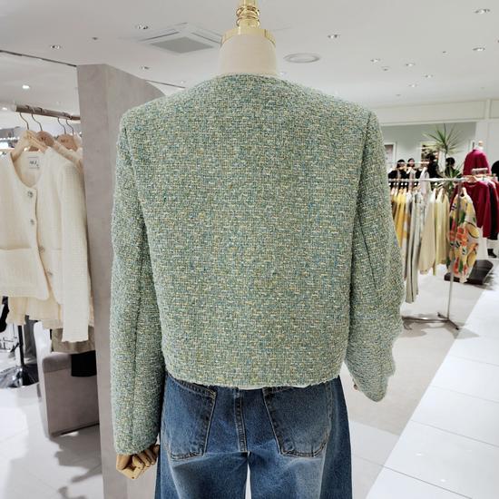 Ab.f.z 2026SS Round Tweed Jacket AZA1ZJ03