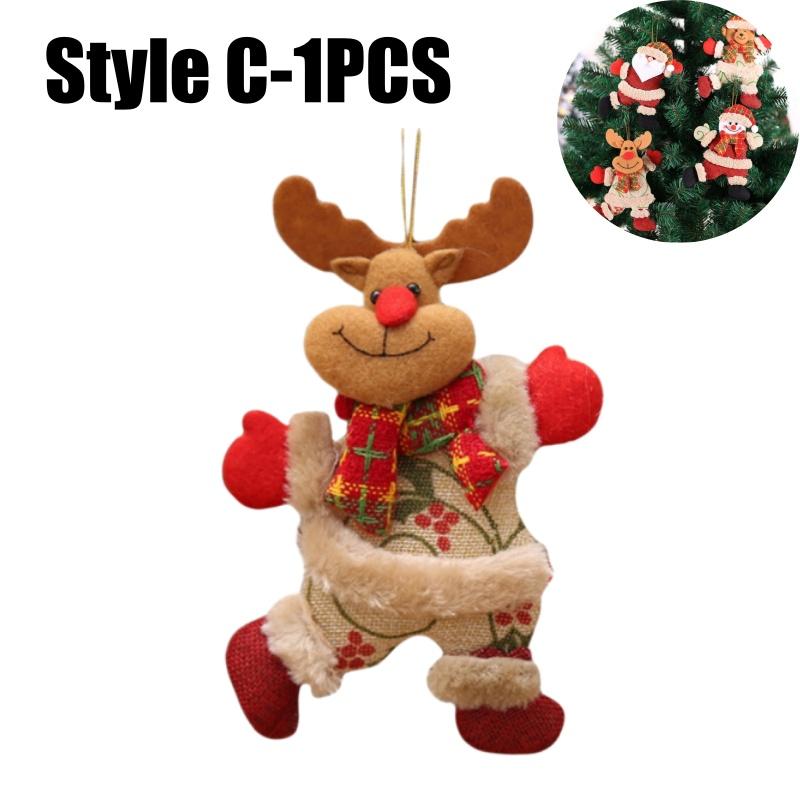 

Christmas Tree Ornaments Hanging Plush Decorations Fashion Christmas Hanging Ornaments New Dance Fabric Doll Hanging Gift