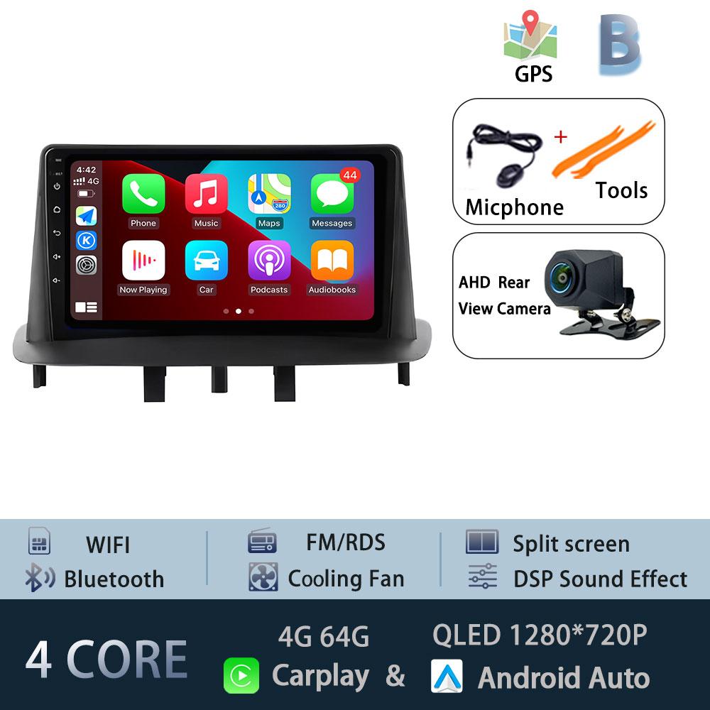 No 2 Din Android 15 Car Radio Multimedia Video Player For Renault Megane 3 Fluence 2008 - 2014 Navigation GPS Carplay Auto RDS