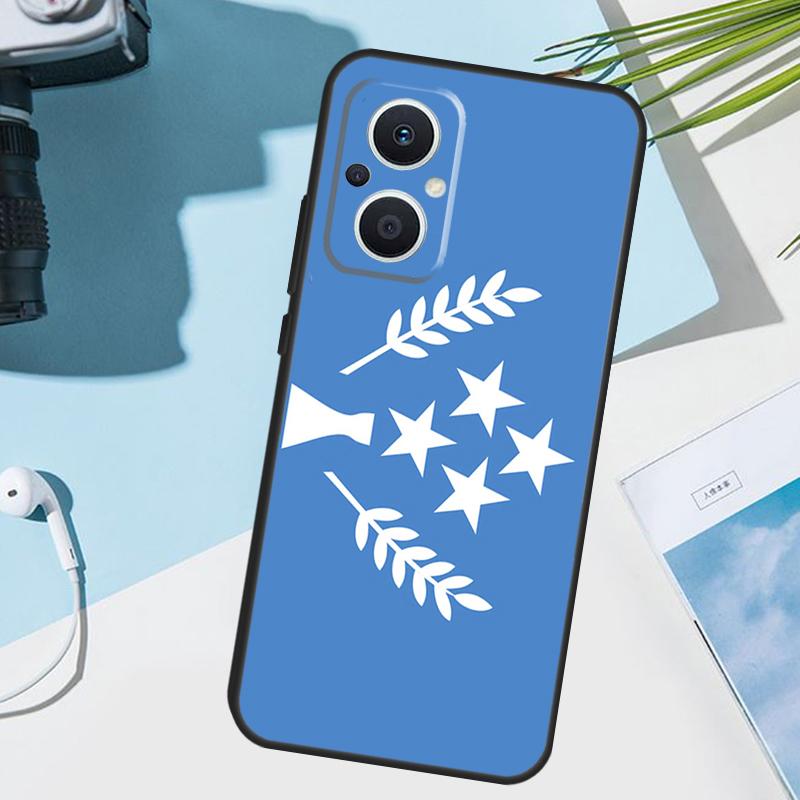 Kosrae Flag Cover For OPPO Reno 7 8 Lite 10 12 13 14 Pro 11 F 12F 13F 14F OPPO Find X8 X5 X6 X9 Pro Case