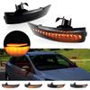 2PC Side Mirror Blinker Light For Ford Focus 2 MK2 Focus 3 MK3 For Mondeo MK4 Smoked Lens Amber Bulb Sequential Turn Signal Lamp