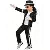 Michael Jackson KidsClothes Cosplay Birthday Party Dance Performance Children's Costume Pop Star Outfits