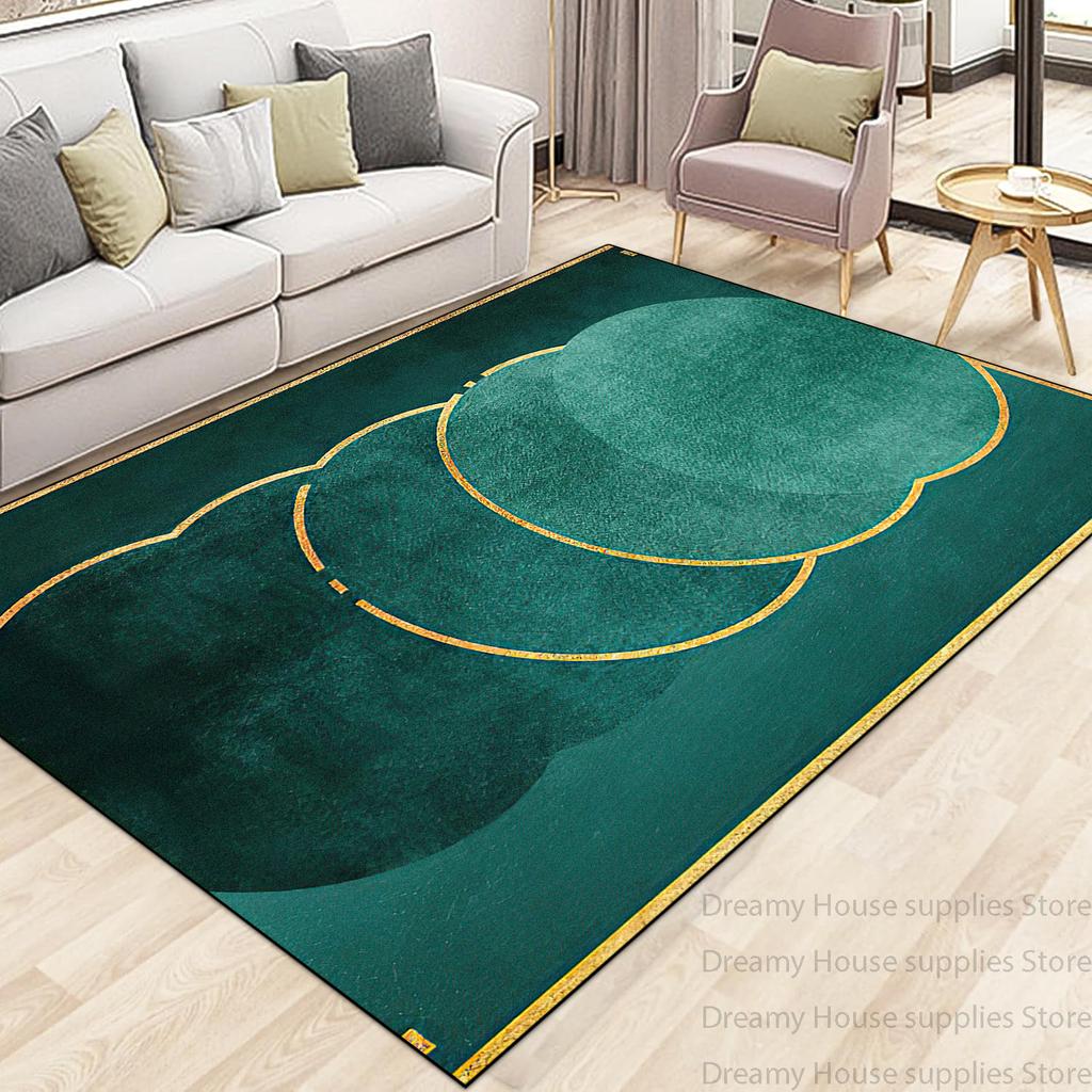 Modern Light Luxury Carpet Living Room Machine Washable Home Decoration Non-slip Rug Bedroom Dining Room Easy Clean Foot Mat