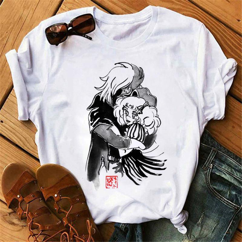Anime Candy Candy T-shirt Clothes for Women Japanese Manga Short Sleeve Graphic Tee Y2k Kawaii Casual Tops Women's Sumer Clothes