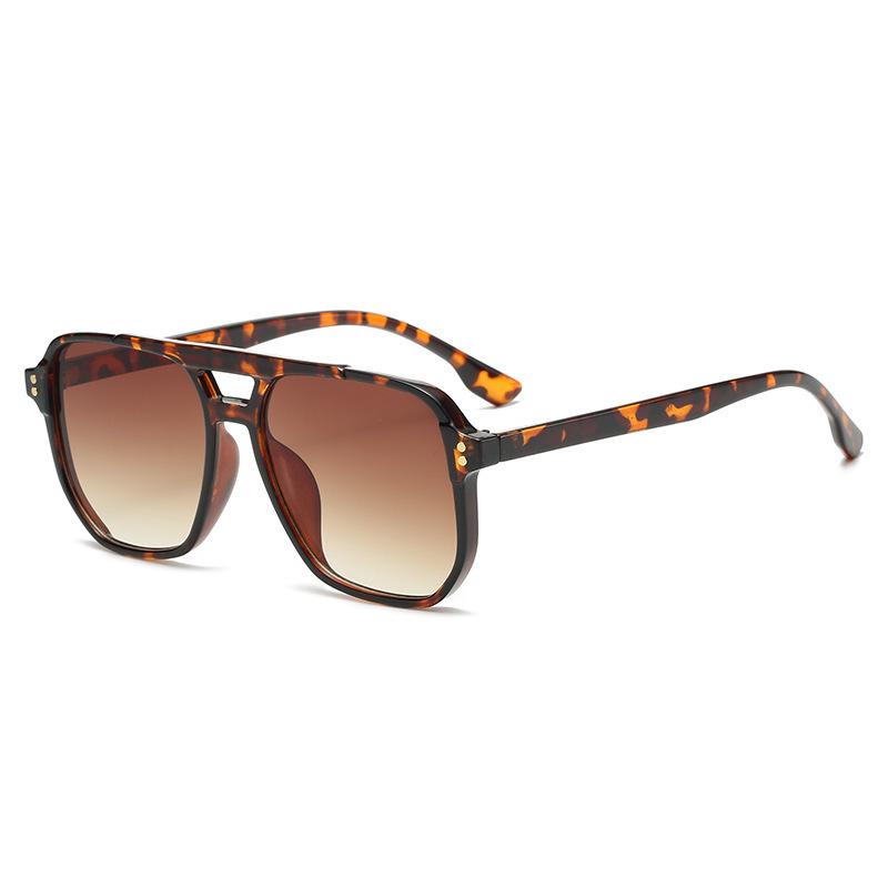 High-End Trend Double Bridge Aviator Sunglasses for Men and Women