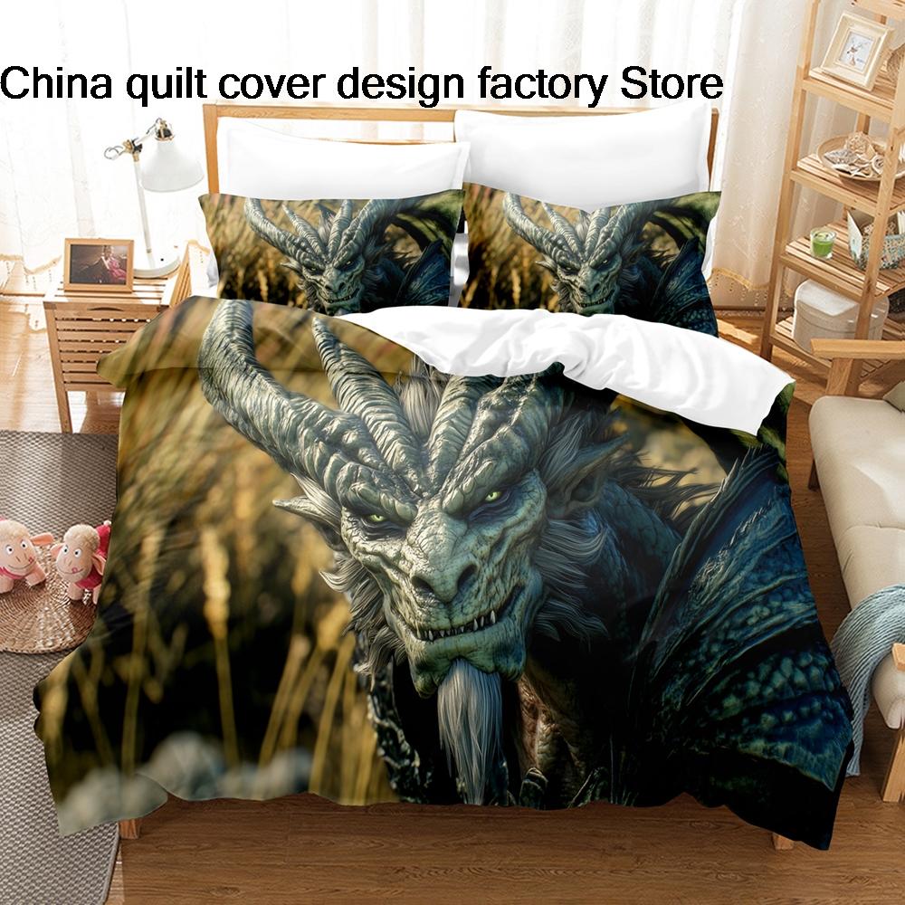 3D Print Terror of Orion Space Monster Bedding Set 3Pcs Sci Fi Alien Duvet Cover Set with Pillowcases for Men Bedroom Decor