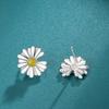 Spring Mori Small Daisy Stud Earrings Female Korean Version Fresh and Simple Flower Earrings Female Ins Wind