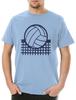 Volleyball Net Herren T-Shirt Mens Womens Tees Top Beach Player Sport Passion Love Addiction