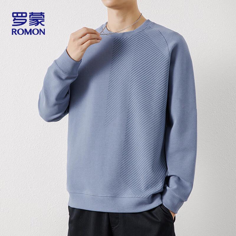Romon Men's Casual Crew Neck Long Sleeve Sweatshirt