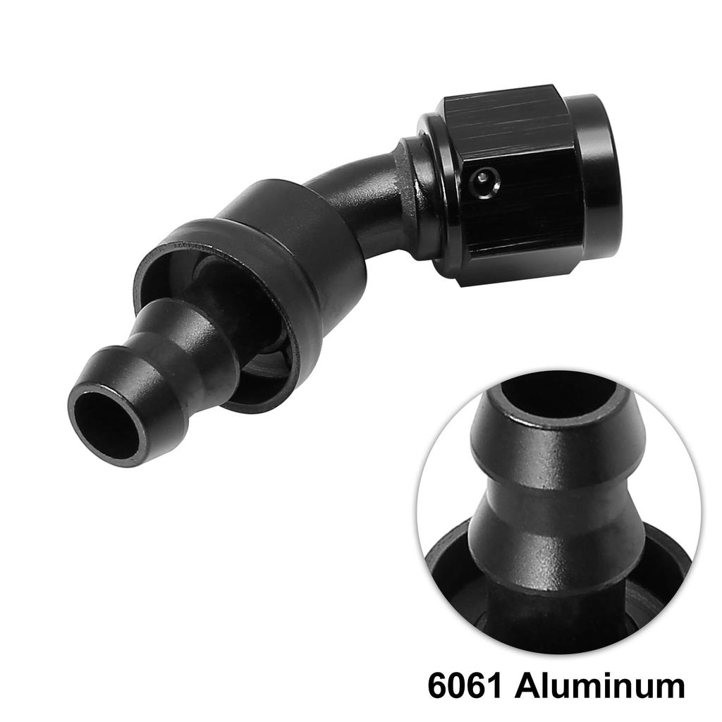X AUTOHAUX Fitting Hose End AN6 AN Type 45 Degree