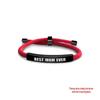 Multi-color Woven Rope Bracelet with Engraved Stainless Steel for Mother's Day or Christmas Gift