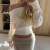 2026 Asymmetrischer Off-Shoulder Freizeitpullover im europäischen und amerikanischen Design