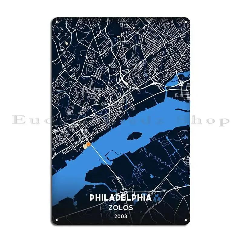 Philadelphia Metal Plaque Custom Customize Wall PaintingWall Pub Tin Sign Poster 20X30CM