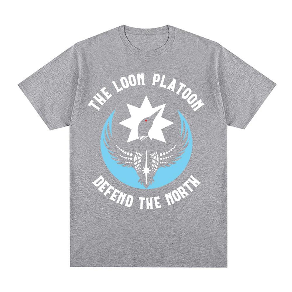 2026 NEW The Loon Platoon Defend The North Minnesota Rebel Alliance T Shirt Cotton Comfortable Round Neck Soft Tees