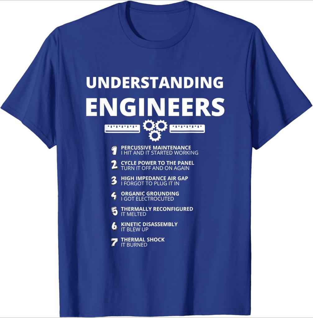 Awesome EngineeringUnderstanding Engineers Funny Sarcastic Engineering Design100 Cotton Oneck Printed Mens Tshirt