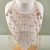Tassel Hanfu Face Chain Pearl Mysterious Veil Luxury Golden Fairy Mask  Women