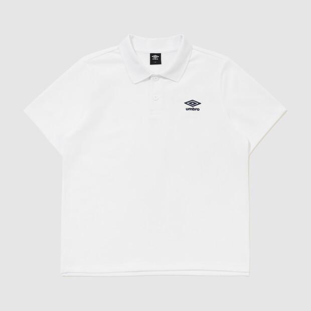 UMBRO Essential Collared Short Sleeve T-Shirt White Ur123Cts39
