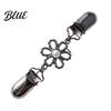 Clothing Fashion Clips Vintage Sweater for Women Girls, Retro Faux Pearl/Floral Cardigan Clips, Elegant Collar Dress Waist Alteration Clip Dresses