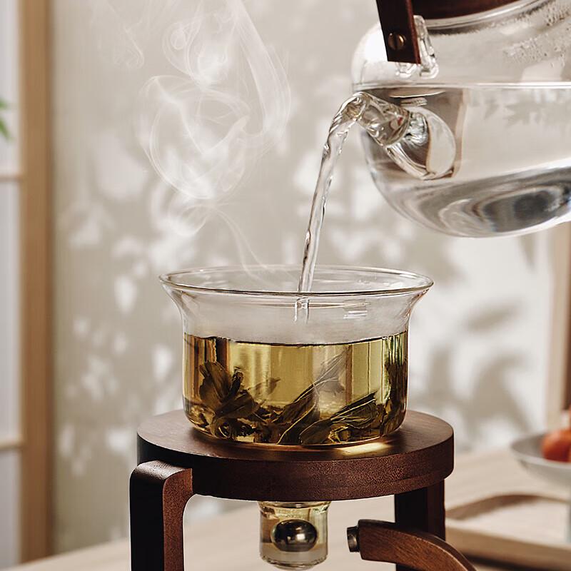 Geenas Automatic Magnetic Glass Tea Set