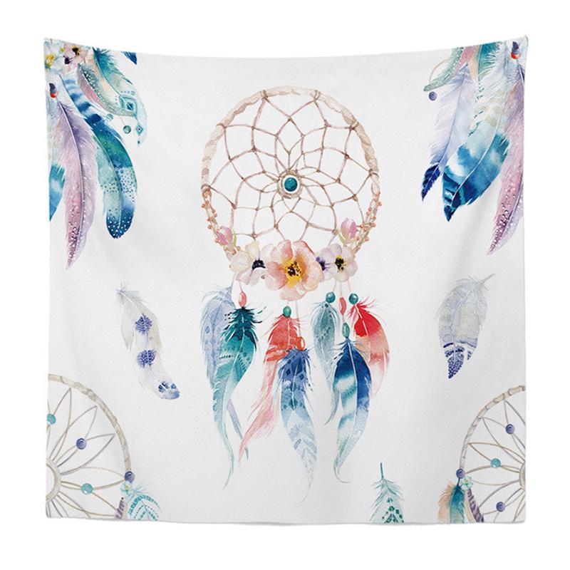 Flamingo Decorative Tapestry: Summer Series Landscape Wall Hanging