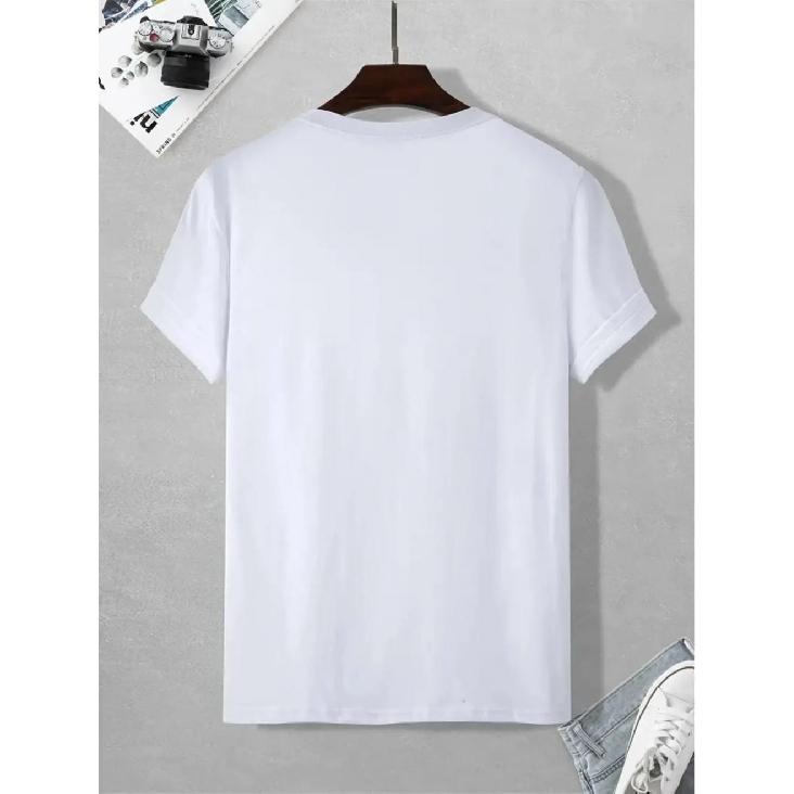 European Size Cotton T-Shirt Men'S Summer 100% Cotton Fashionable Casual Loose Plus Size