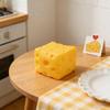 Geschenke Gelb Großer Käse Squishy Weich Neuheit Sensorisch Stressabbau Lebensmittel-Thema Käsewürfel Entspannend Langsam aufsteigend Weich Quetschen